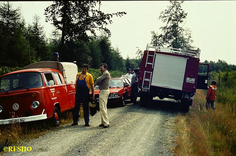 Waldbrand Emmer Leu − Oerreler Weg Waldbrand Emmer Leu − Oerreler Weg