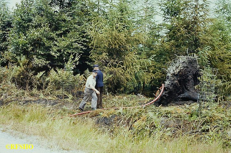 Waldbrand Emmer Leu − Oerreler Weg Waldbrand Emmer Leu − Oerreler Weg