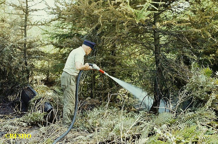 Waldbrand Emmer Leu − Oerreler Weg Waldbrand Emmer Leu − Oerreler Weg