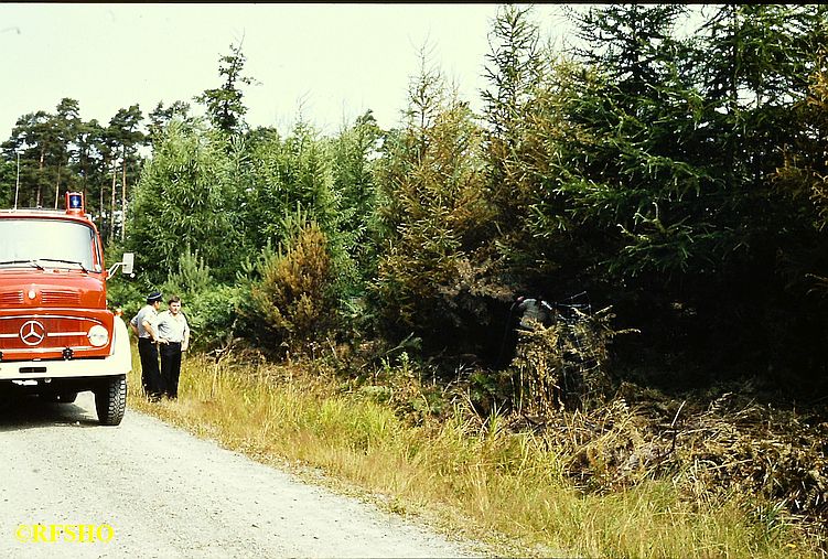 Waldbrand Emmer Leu − Oerreler Weg Waldbrand Emmer Leu − Oerreler Weg