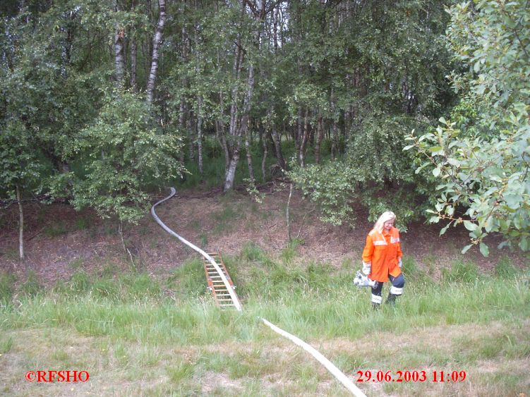 Moorbrand, Schönewörde Grosses Moor 29.06.2003