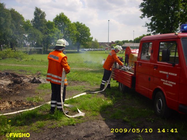 Einsatz 1. Rohr vom MZF