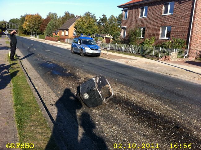 Fahrt des Treckers ohne Fahrer