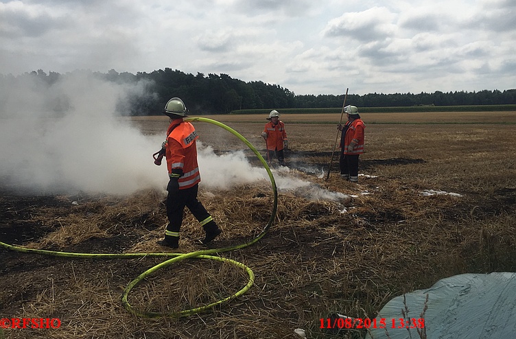 Brandeinsatz, Flächenbrand, Landgraben