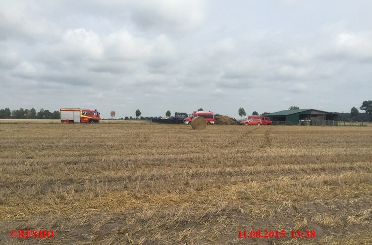 Brandeinsatz, Flächenbrand, Landgraben