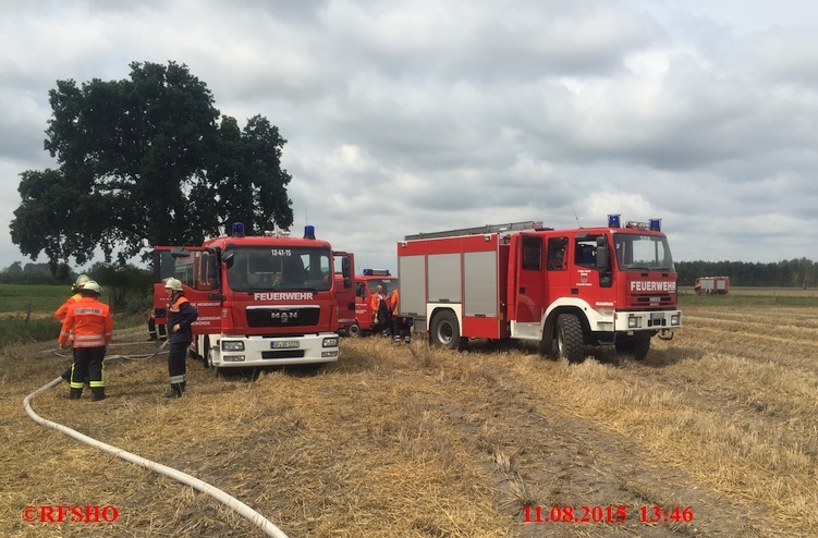 Brandeinsatz, Flächenbrand, Landgraben