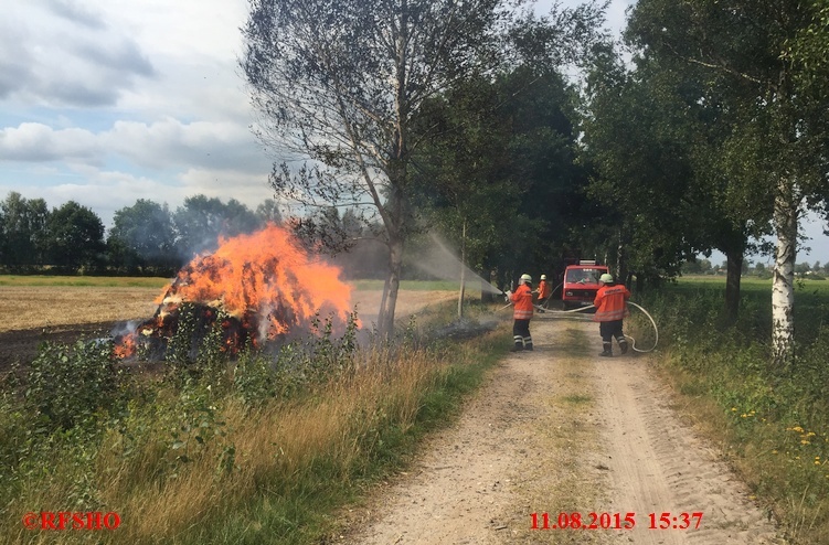 Brandeinsatz, Flächenbrand, Landgraben