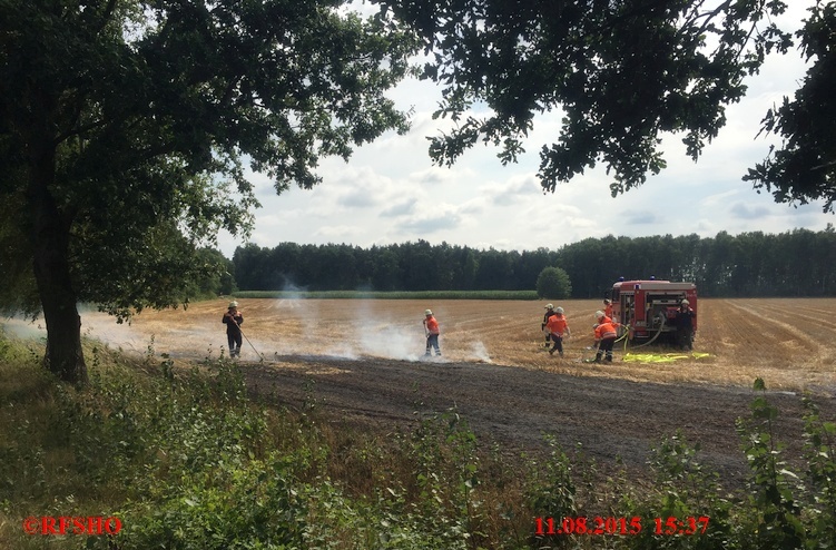 Brandeinsatz, Flächenbrand, Landgraben