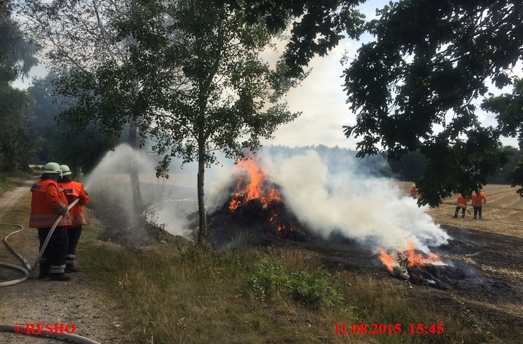 Brandeinsatz, Flächenbrand, Landgraben