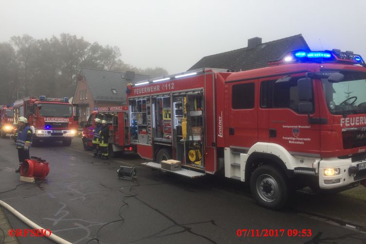 Feueralarm B2 Westerholz, Kellerbrand