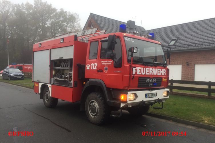 Feueralarm B2 Westerholz, Kellerbrand