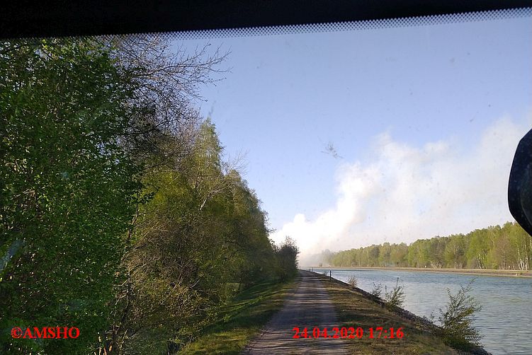 Anfahrt zur Brandstelle