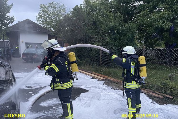 B2Y Feuer am Gebäude