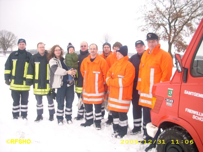 Die Feuerwehrabordnung aus Schönewörde