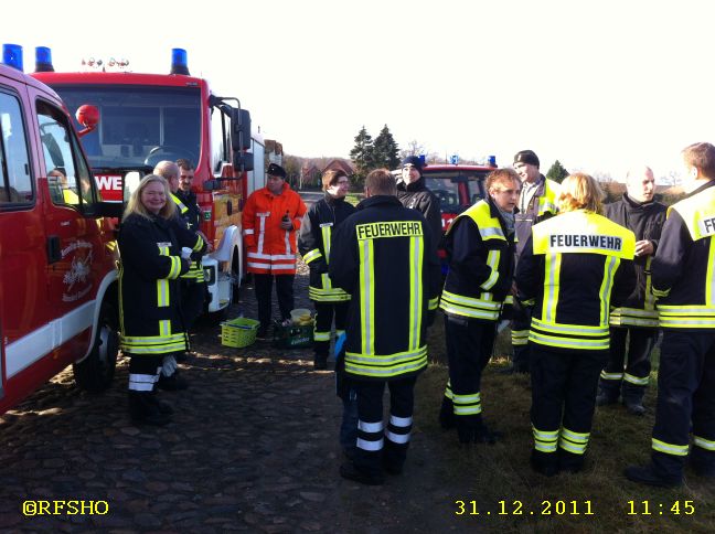 Die Feuerwehrabordnung aus Schönewörde und Abbendorf