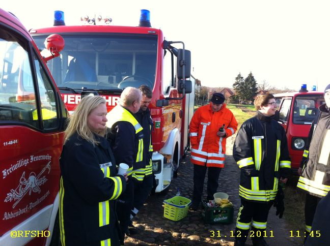 Die Feuerwehrabordnung aus Schönewörde und Abbendorf