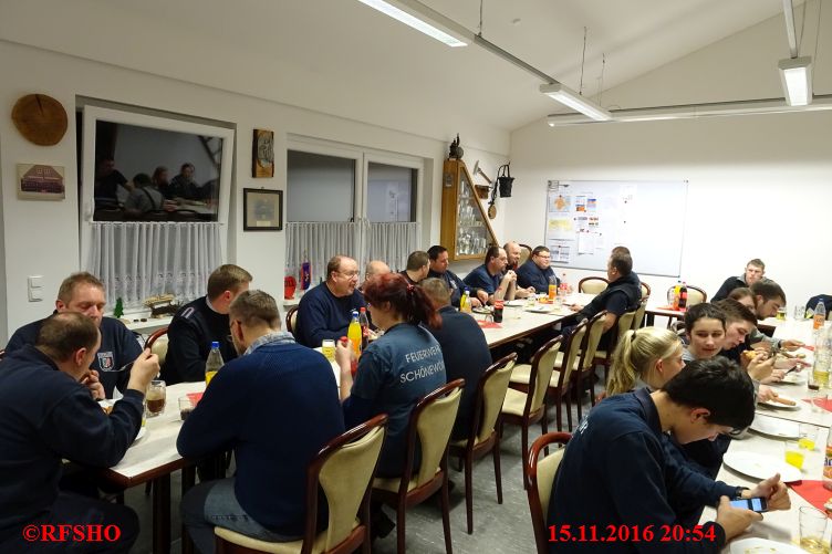 Abschluss im Feuerwehrhaus