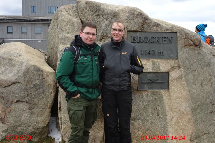 die Gruppe am Brockengipfel