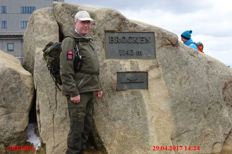 die Gruppe am Brockengipfel