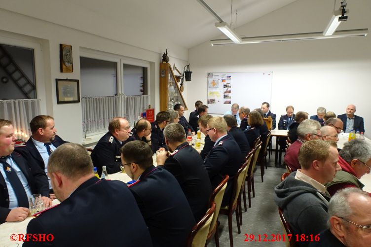 Jahreshauptversammlung im Feuerwehrhaus