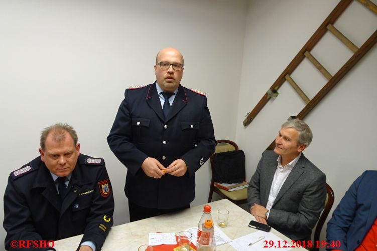 Jahreshauptversammlung im Feuerwehrhaus