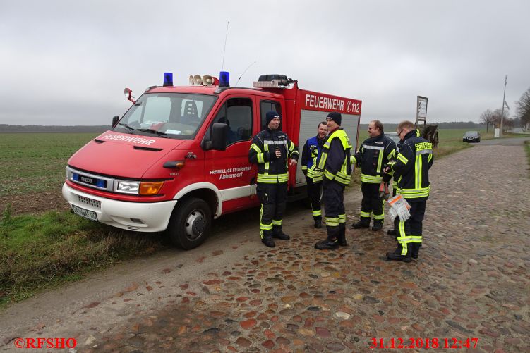 Die Feuerwehrabordnung aus Schönewörde und Abbendorf