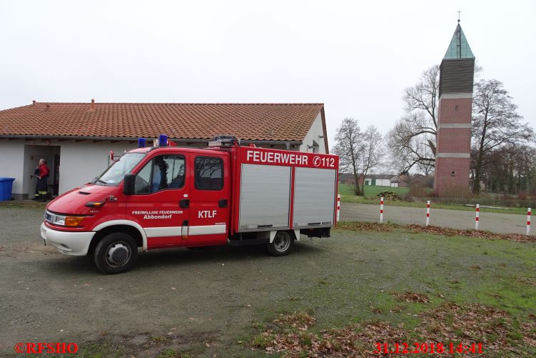 Die Feuerwehrabordnung aus Schönewörde und Abbendorf