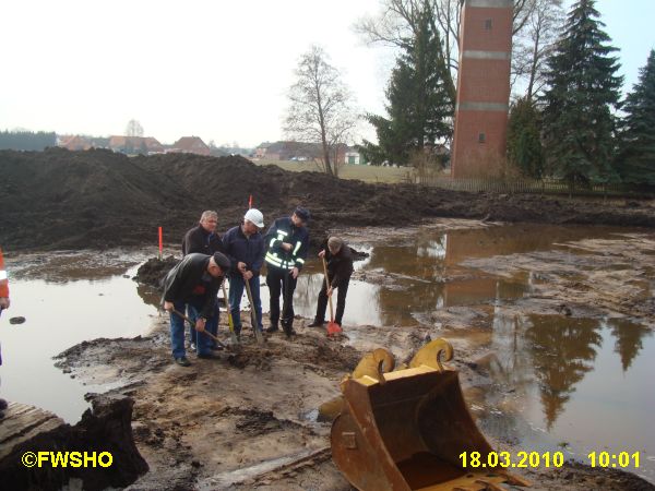 Spaten im Einsatz