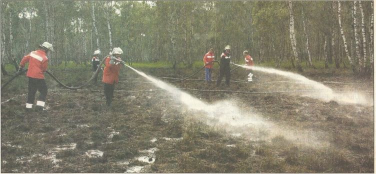 Feuer im Moor: Ein Blitzschlag war vermutlich Auslöser des Brandes im Schönewörder Naturschutzgebiet. 
Photowerk (mpu) 