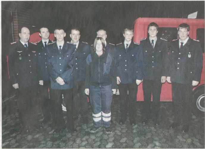 Ihr Gerätehaus wird als nächstes modernisiert: Die Feuerwehr Schönewörde zog noch einmal in 
beengten Räumlichkeiten Jahresbilanz. Photowerk (ww) 