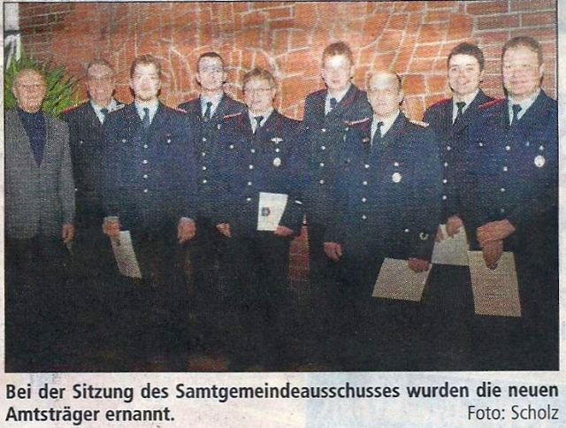 Bei der Sitzung des Samtgemeinderates wurde die neuen Amtsträger ernannt. Foto: Scholz